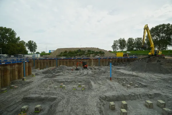 Het Nieuwe Noord in Hoofddorp: ruim 19.000 m2 bouwput in uitvoering